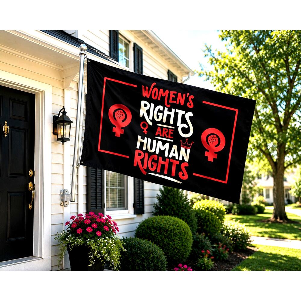 Garden Porch Car Boat Equality Womens Rights are Human Rights Flag Vote 3' x 5'